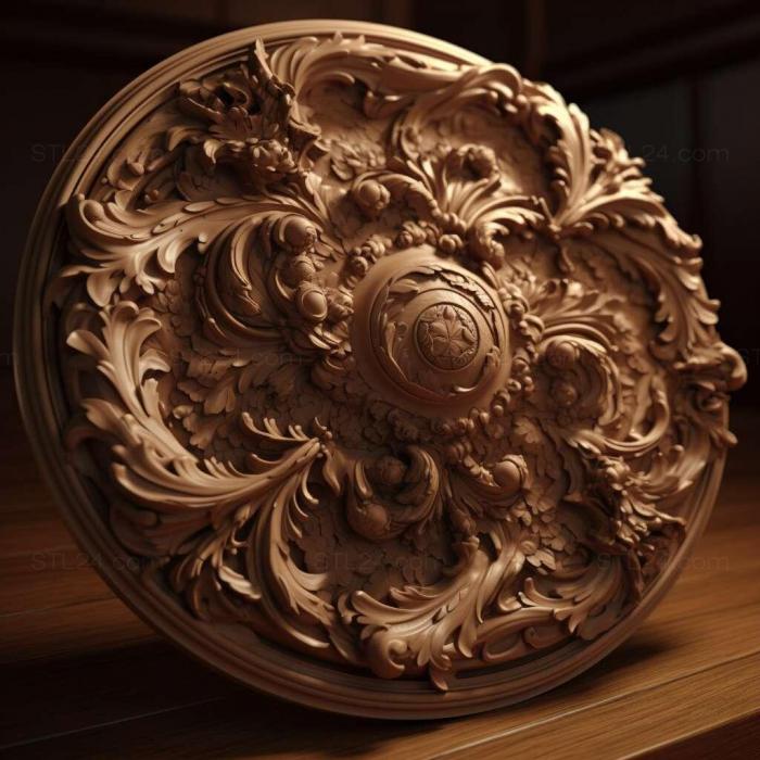 Patterns and decorations (stl ray traced 2, PATTERN_790) 3D models for cnc